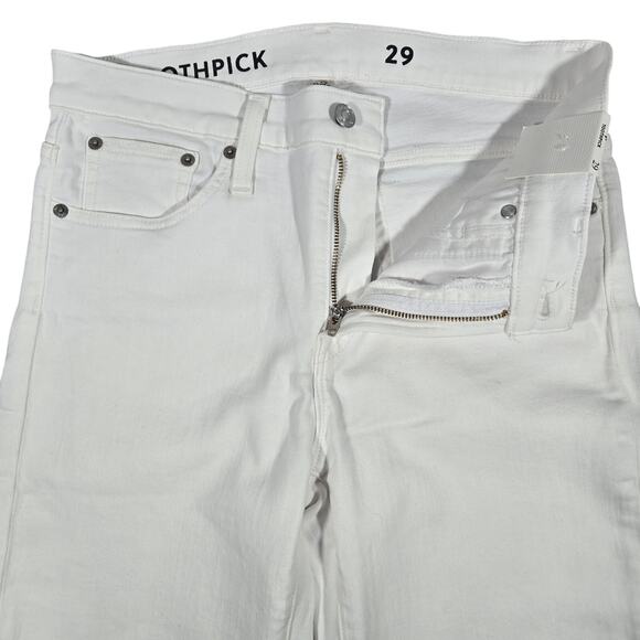 J. Crew 9" mid-rise toothpick‎ jean in white 29 NWT - Picture 3 of 11